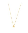 Pereirinha Alfabeto Letra A Joia Colar Ouro 18K e Diamante 4822AAP 001