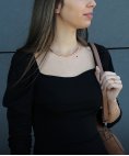 Pereirinha Linear Joia Colar Ouro 18K Mulher 4907AR 001