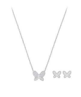 Swarovski Field Butterfly Joia Colar Brincos Mulher 5291066