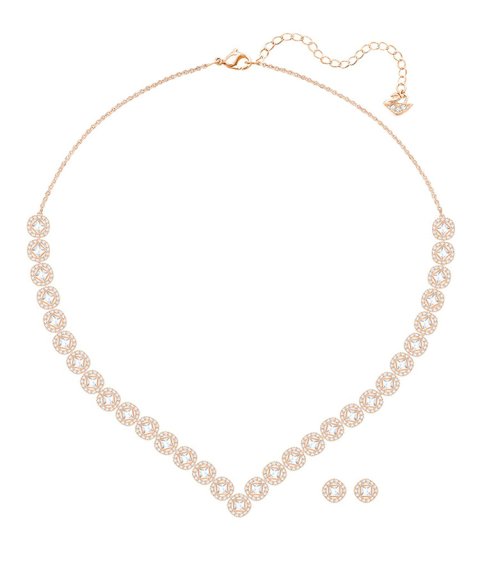 Swarovski Angelic Square Set Joia Colar Brincos Set Mulher 5351304 Swarovski Angelic Square Set Joia Colar Brincos Set Mulher 5351304