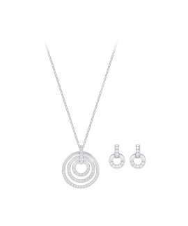 Swarovski Circle Set Joia Colar Brincos Set 5367727