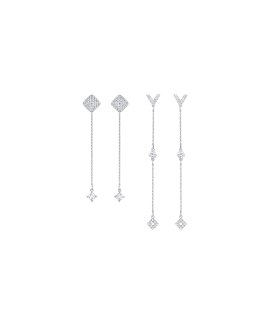 Swarovski Grapefruit Joia Brincos Mulher 5385655