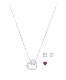 Swarovski Love Set Joia Colar Brincos Set Mulher 5391766