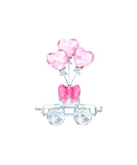 Swarovski Heart Balloons Wagon Decoração Figura de Cristal 5428615