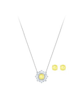 Swarovski Sunshine Set Joia Colar Brincos Set Mulher 5480464