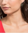 Swarovski Black Baroque Joia Brincos Mulher 5490978