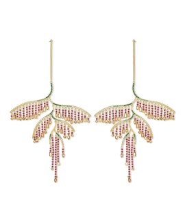 Swarovski Tropical Leaf Joia Brincos Mulher 5512463