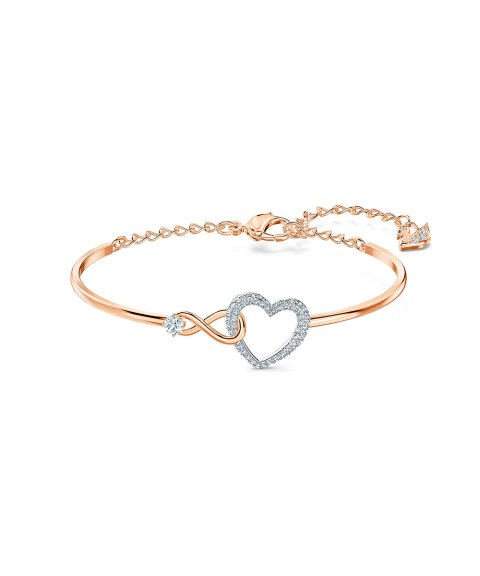 Swarovski Ininity Heart M Joia Pulseira Bangle Mulher 5518869 Swarovski Ininity Heart M Joia Pulseira Bangle Mulher 5518869