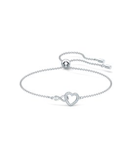 Swarovski Infinity Heart Joia Pulseira Mulher 5524421