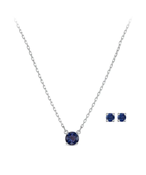 Swarovski Attract Round Set Joia Colar Brincos Mulher 5536554 Swarovski Attract Round Set Joia Colar Brincos Mulher 5536554