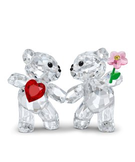 Swarovski Kris Bear Happy Together Decoração Figura de Cristal Adorno Mulher 