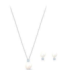 Swarovski Treasure Pearl Joia Colar Brincos Set Mulher 5569758