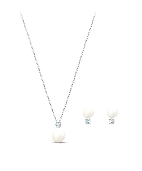 Swarovski Treasure Pearl Joia Colar Brincos Set Mulher 5569758