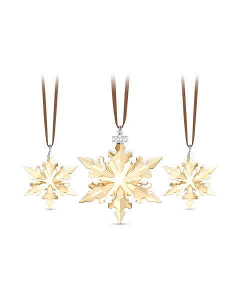 Swarovski Festive Set 2020 Decoração Figura de Cristal Adorno Set 5591360 Swarovski Festive Set 2020 Decoração Figura de Cristal Adorno Set 5591360