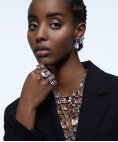 Swarovski Mesmera Trio Joia Brincos Ear Cuff Mulher 5601534 Swarovski Mesmera Trio Joia Brincos Ear Cuff Mulher 5601534