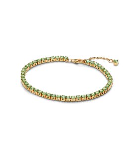 Pandora Sparkling Green Tennis Joia Pulseira Mulher 561469C02