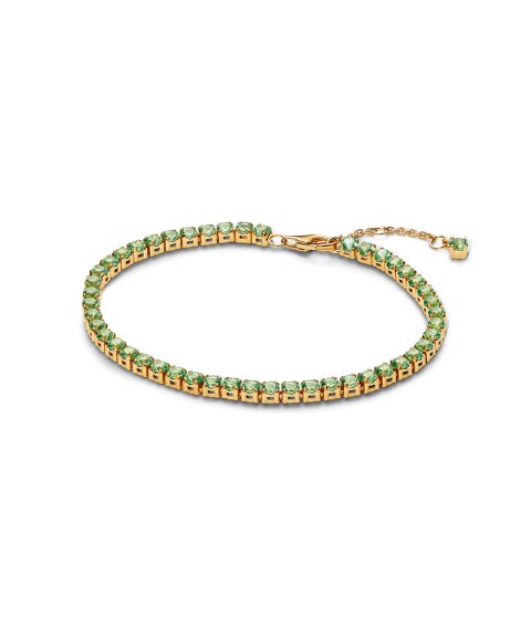 Pandora Sparkling Green Tennis Joia Pulseira Mulher 561469C02 Pandora Sparkling Green Tennis Joia Pulseira Mulher 561469C02