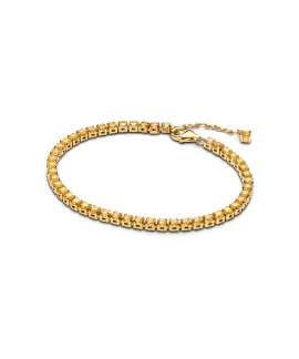 Pandora Sparkling Yellow Tennis Joia Pulseira Mulher 561469C03