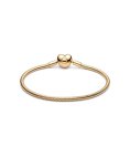Pandora Heart Clasp Snake Chain Joia Pulseira Mulher 563050C00