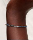 Pandora Blue Cord Box Chain Joia Pulseira Mulher 563816C02