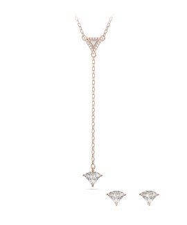 Swarovski Ortyx Joia Colar Brincos Set Mulher 5643730