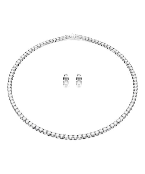 Swarovski Matrix Tennis Joia Colar Brincos Set Mulher 5647730