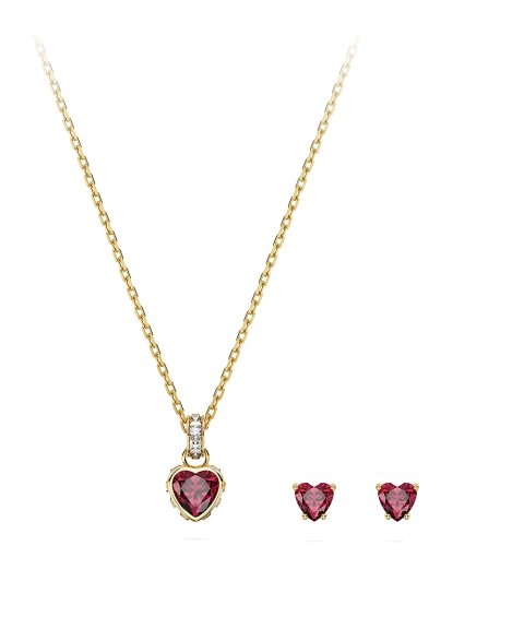 Swarovski Chroma Joia Colar Brincos Set Mulher 5684506