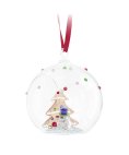 Swarovski Holiday Cheers Tree and Snowman Ball Decoração Figura de Cristal Adorno 5701509
