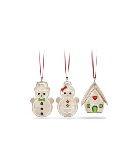 Swarovski Holiday Cheers Gingerbread Decoração Figura de Cristal Adorno Set 5701511