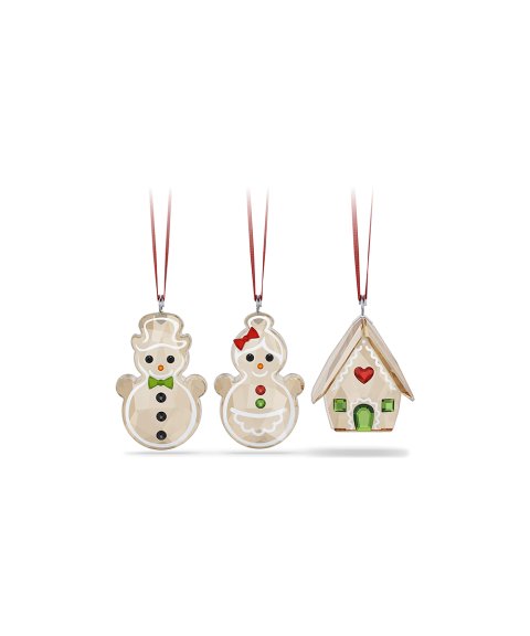 Swarovski Holiday Cheers Gingerbread Decoração Figura de Cristal Adorno Set 5701511