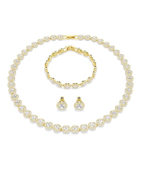 Swarovski Una Angelic Joia Colar Pulseira Brincos Set Mulher 5750619