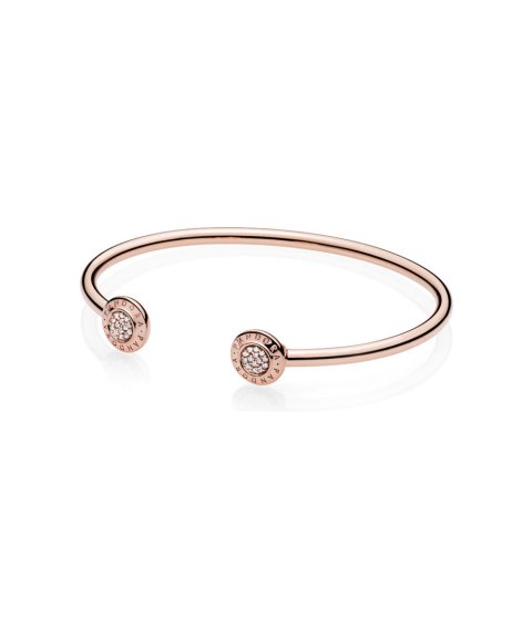 Pandora Rose Signature Open Bangle Joia Pulseira Mulher 580528CZ