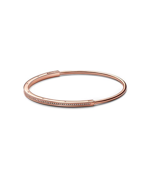Pandora Rose Signature I-D Pavé Joia Pulseira Bangle Mulher 582313C01 Pandora Rose Signature I-D Pavé Joia Pulseira Bangle Mulher 582313C01