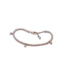 Pandora Rose Sparkling Drops Tennis Joia Pulseira Mulher 582401C01