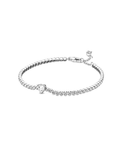 Pandora Sparkling Heart Tennis Joia Pulseira Mulher 590041C01