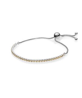 Pandora Golden Sparkling Strand Joia Pulseira Mulher 590524CCZ