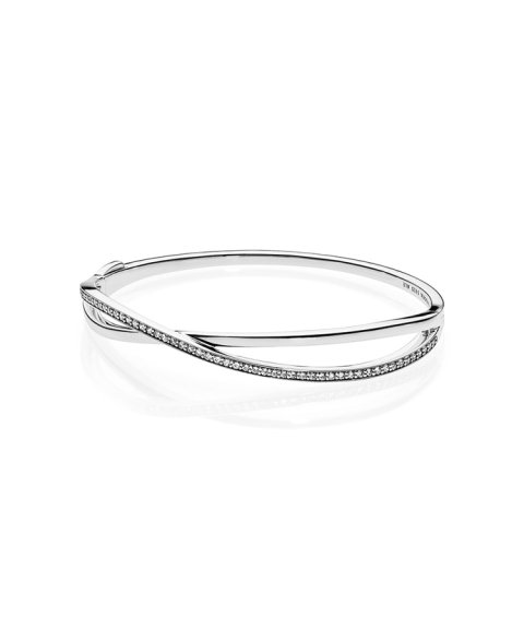 Pandora Entwined Bangle Joia Pulseira Mulher 590533CZ