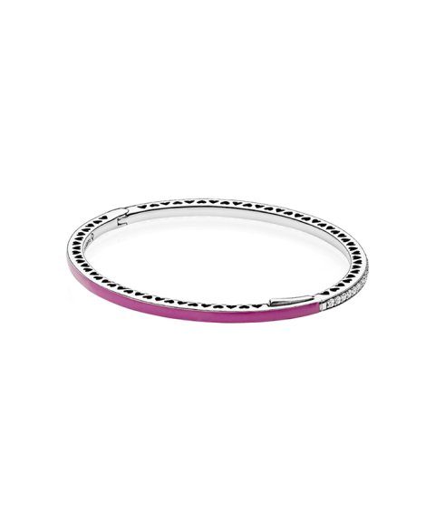 Pandora Radiant Hearts Cerise Joia Pulseira Mulher 590537EN69