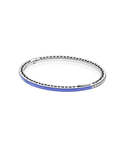 Pandora Radiant Hearts Blue Joia Pulseira Mulher 590537EN82 Pandora Radiant Hearts Blue Joia Pulseira Mulher 590537EN82