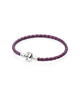 Pandora Moments Single Woven Leather Joia Pulseira Mulher 590705CPE-S