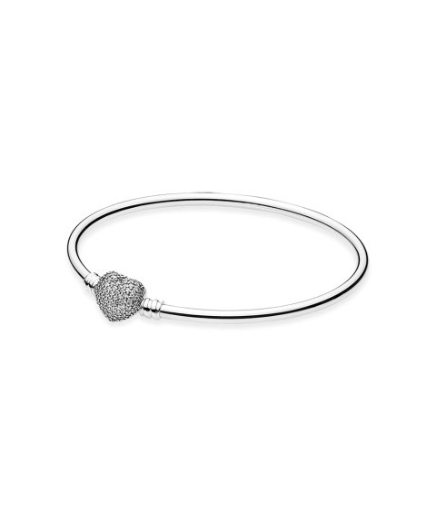 Pandora Moments Always in My Heart Silver Joia Pulseira Mulher 590722CZ-21