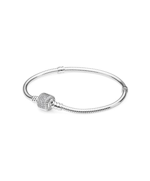 Pandora Moments Silver Signature Joia Pulseira Mulher 590723CZ