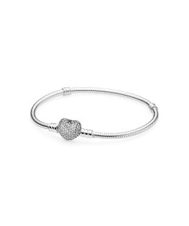 Pandora Heart Bracelet Joia Pulseira Mulher 590727CZ