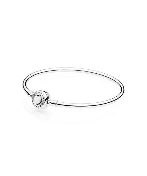 Pandora Moments Loving Heart Clasp Silver Bangle Joia Pulseira Mulher 590746EN23