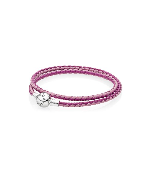 Pandora Moments Double Woven Joia Pulseira Mulher 590747CPMX Pandora Moments Double Woven Joia Pulseira Mulher 590747CPMX