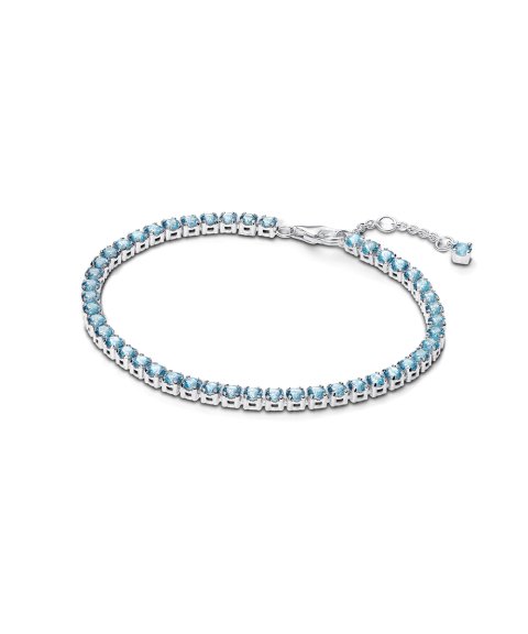 Pandora Sparkling Light Blue Tennis Joia Pulseira Mulher 591469C03 Pandora Sparkling Light Blue Tennis Joia Pulseira Mulher 591469C03