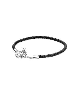 Pandora Moments Braided Leather Joia Pulseira Mulher 591675C01