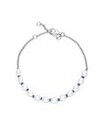 Pandora Freshwater Pearl Blue Cord Joia Pulseira Mulher 591689C01