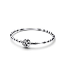 Pandora Moments Sparkling Snowflake Joia Pulseira Bangle Limited Edition Mulher 592286C01