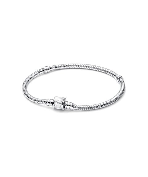 Pandora Marvel Logo Clasp Snake Chain Joia Pulseira Mulher 592561C01 Pandora Marvel Logo Clasp Snake Chain Joia Pulseira Mulher 592561C01